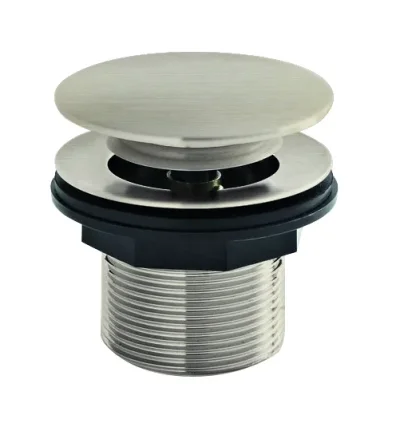 Bc Designs Push Down Bath Waste 60mm (unslotted) Brushed Nickel