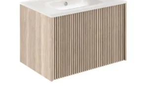 Crosswater Limit Single Drawer Unit 700 Modern Oak/anthracite