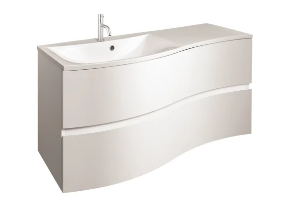 Crosswater Svelte S Basin Unit 1000 White Gloss