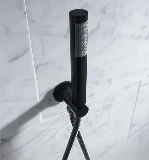 Crosswater Mpro Shower Kit & Wall Out Matt Black detail view - Image 2