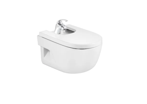 Roca Meridian-n Wall Hung Bidet - 1 Taphole