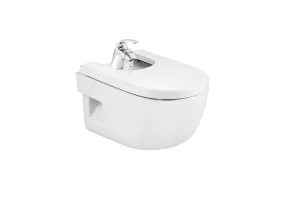 Roca Meridian-n Wall Hung Bidet - 1 Taphole
