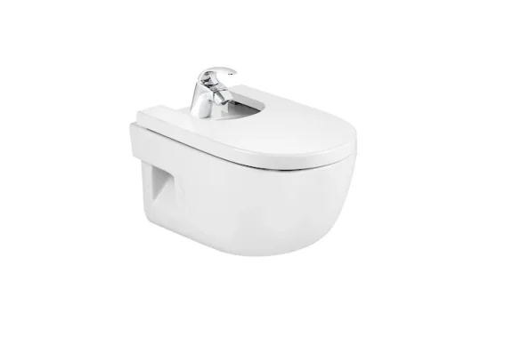 Roca Meridian-n Wall Hung Bidet - 1 Taphole product image - Image 1