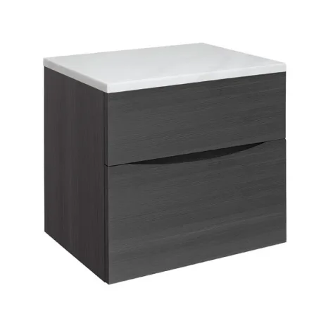 Crosswater Glide Ii 2 Drawer Basin Unit 600 Steelwood detail view - Image 8