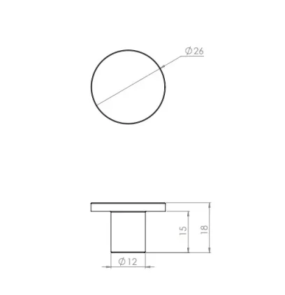 Crosswater Modern Handle X2 Brushed Brass detail view - Image 3