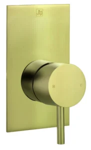 Just Taps Vos Single Lever Manual Valve Brushed Brass