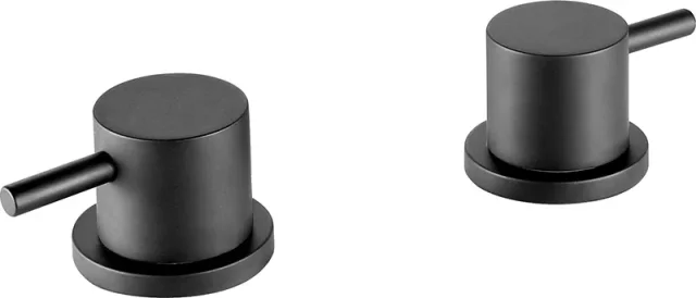 Just Taps Vos Panel Valves Matt Black product image - Image 1