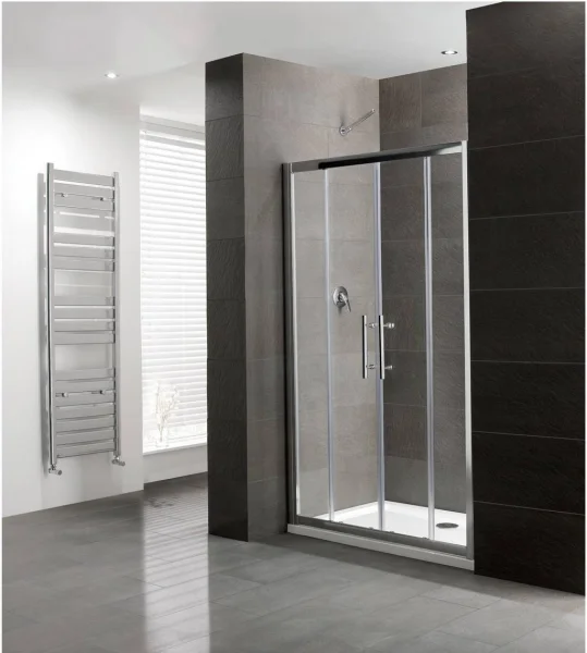 Eastbrook Volente 1600 Double Sliding Door Chrome