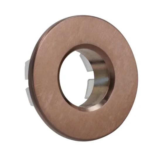 Just Taps Vos Overflow Cover For Pace Basin Brushed Bronze product image - Image 1