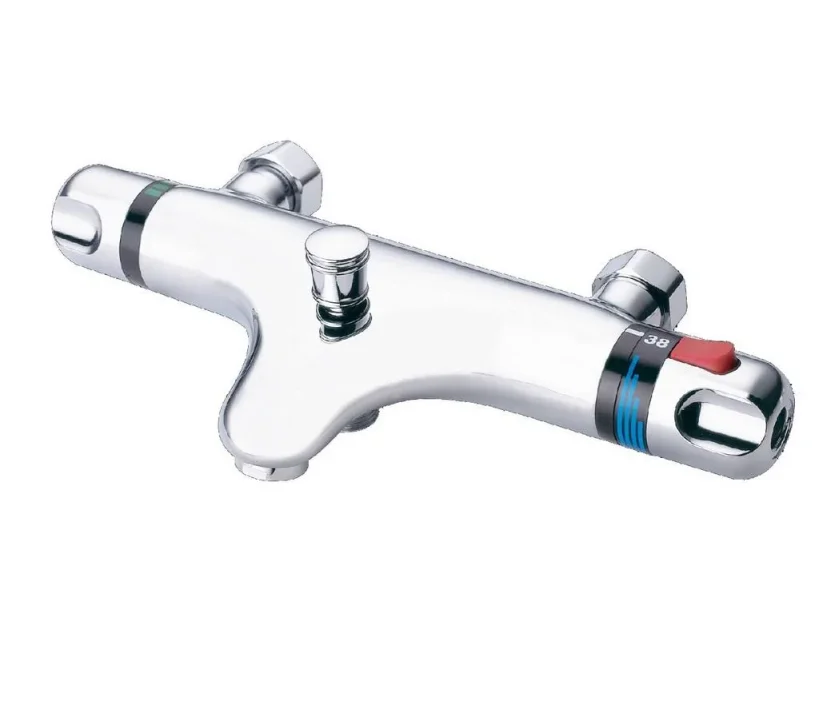 Just Taps Deck Mounted Thermostatic Bath Shower Mixer Without Kit Chrome product image - Image 1