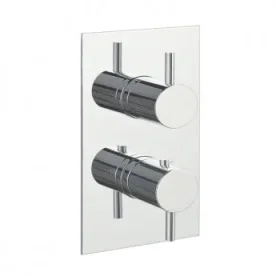 Just Taps Thermostatic Concealed 3 Outlet Shower Valve Chrome