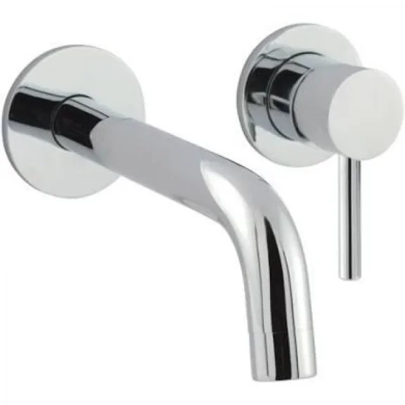 Just Taps Florence Single Lever Wall Mounted Basin Mixer 120mm Chrome product image - Image 1