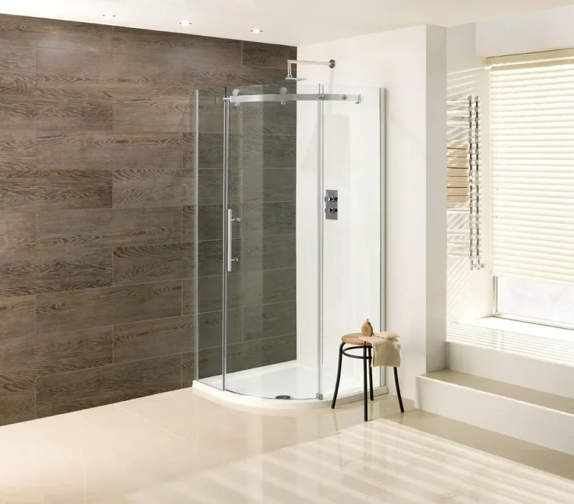 Eastbrook Vanguard 10mm Quad 800x800x2000 Chrome product image - Image 1