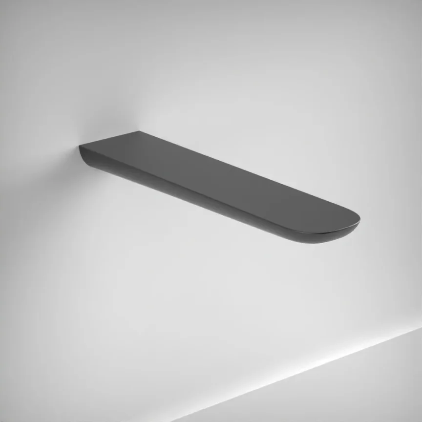 Ava Purity Wall Mounted Bath Spout - Brushed Black product image - Image 1