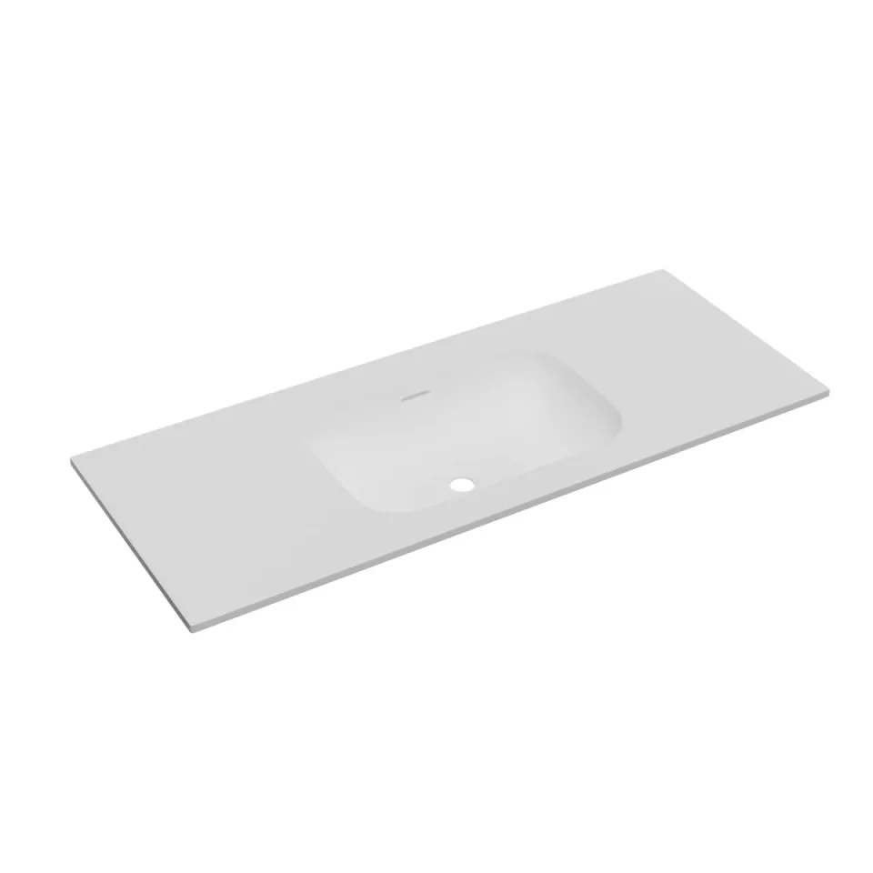 Faeber Infinite M1 Pearl 1200mm Single Central Furniture Basin White Matt product image - Image 1