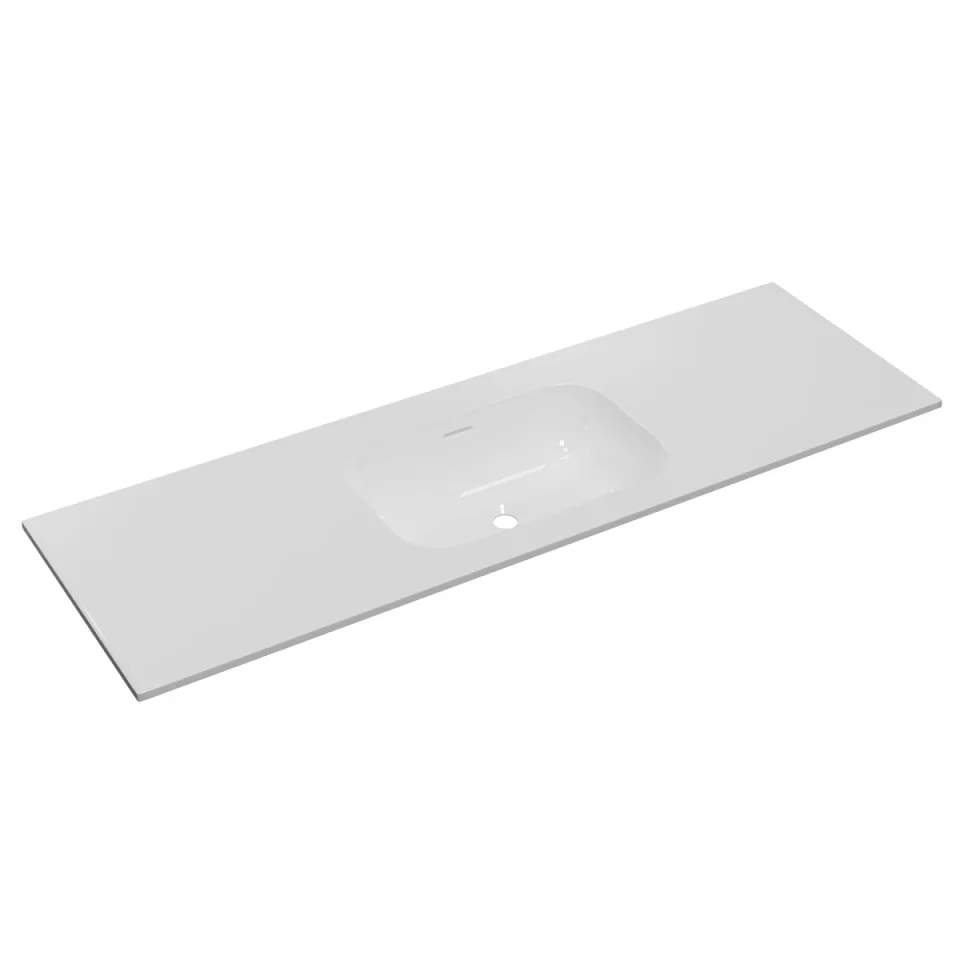 Faeber Infinite M1 Pearl 1500mm Single Central Furniture Basin White polished product image - Image 1