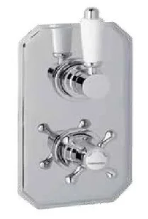 Eastbrook Twin Control Shower Valve With Diverter Only Chrome