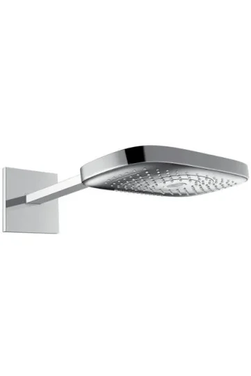 Hansgrohe Raindance E 300 3 Jet Shower Head & Arm 300x190mm Chrome) detail view - Image 2
