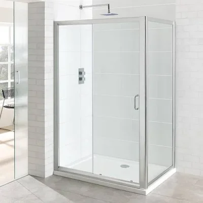 Eastbrook Vantage Easy Clean Sliding Door 1200mm Chrome