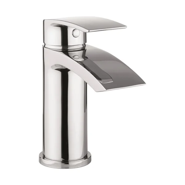 Crosswater Flow Basin Monobloc With Click Clack Waste Deck Mounted Chrome