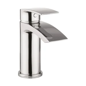 Crosswater Flow Basin Monobloc With Click Clack Waste Deck Mounted Chrome