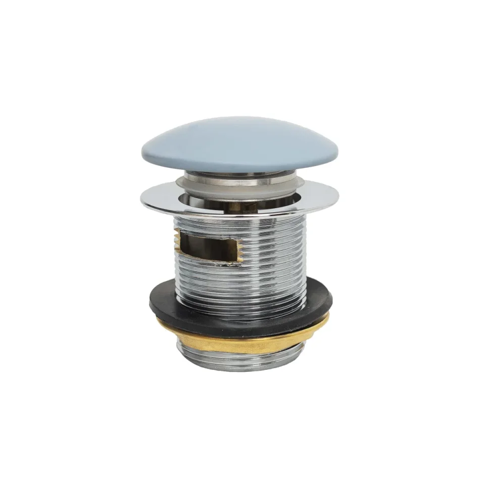 Bc Designs Push Down Bath Waste 70mm (slotted) Powder Blue product image - Image 1