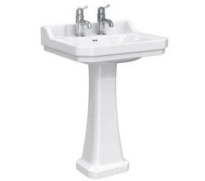 Burlington Edwardian 610 2TH Basin and Standard Pedestal