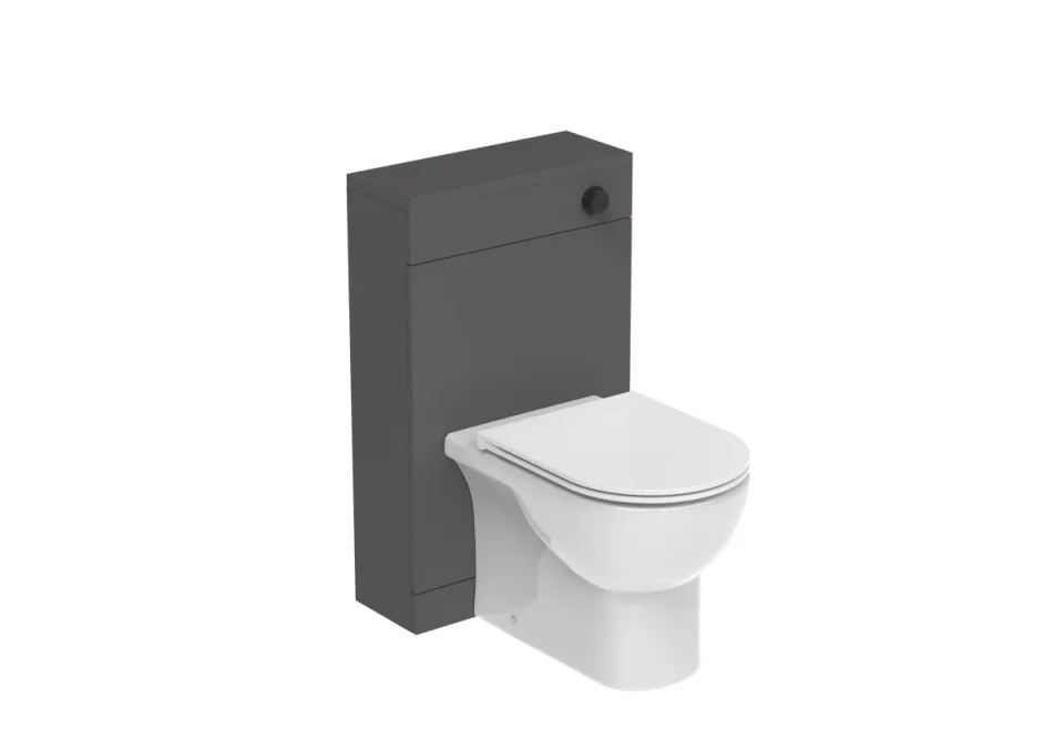 Saneux Austen 50cm Wc Unit - Matte Iron Grey product image - Image 1