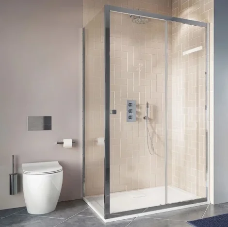 Crosswater Designer Shower Kit With Wall Outlet Chrome detail view - Image 3