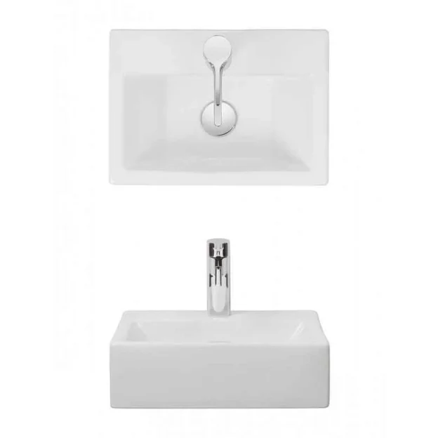Crosswater Gerona Counter Basin 425 No Overflow White product image - Image 1