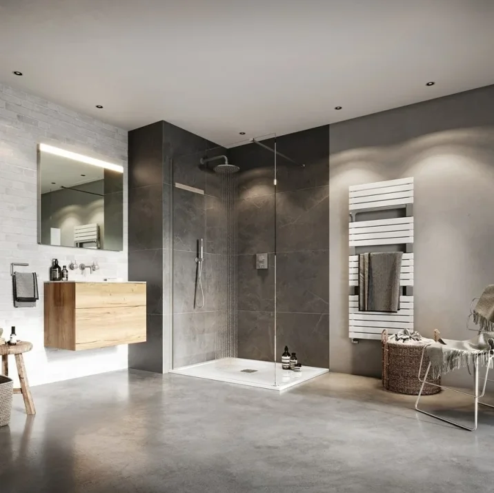 Crosswater Crossbox Push Mpro 2 Outlet Trim & Levers Chrome detail view - Image 5