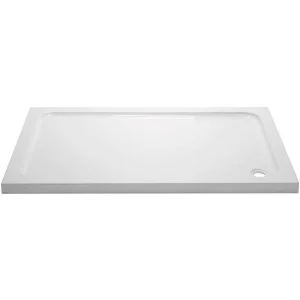 April 1600 x 700mm Anti Slip Tray - White (excl. waste)