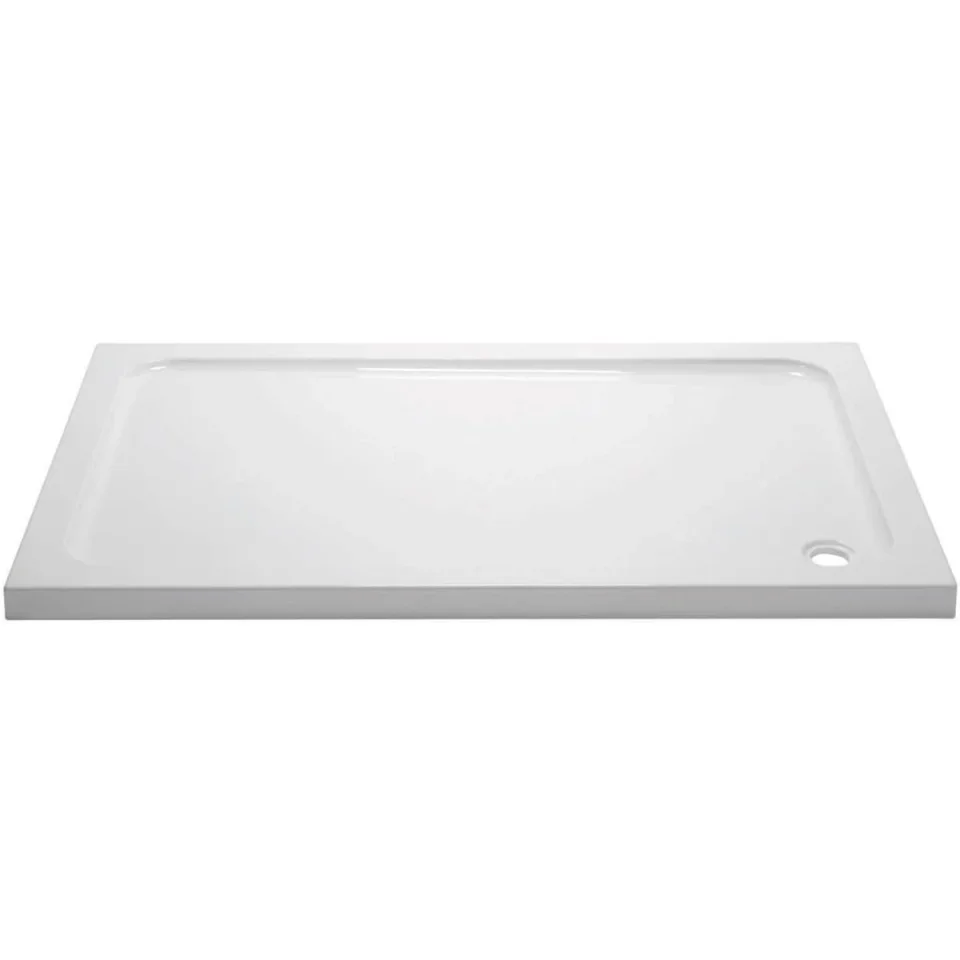 April 1600 x 700mm Anti Slip Tray - White (excl. waste) product image - Image 1