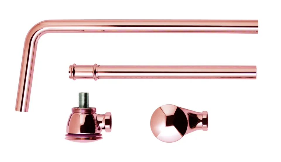 Bc Designs Push Down Exposed Bath Waste Brushed Copper product image - Image 1