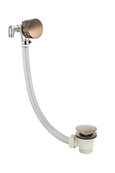 Just Taps Kono Extended Exofil With Click Clack Bath Waste Brushed Bronze