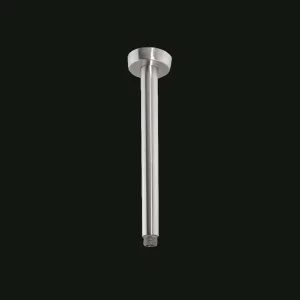 Just Taps Inox Round Ceiling Arm 200mm