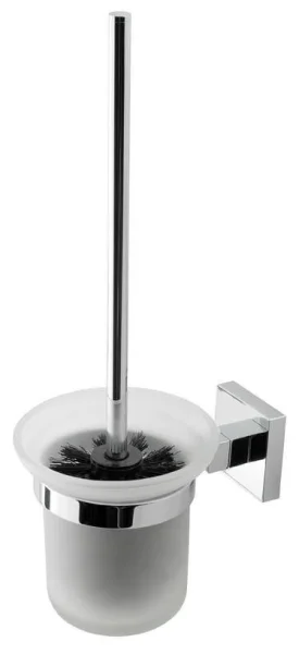 Eastbrook Rimini Glass Brush Holder Chrome