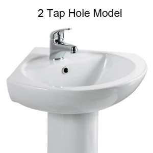 Eastbrook Loire 400 Corner Basin 2th White