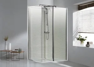 Eastbrook Flipper Walk-in Easy Clean 600mm Front Panel Chrome