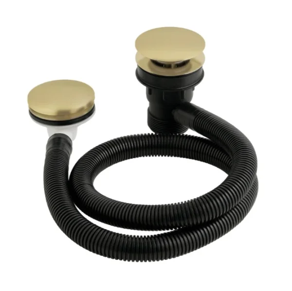 Bc Designs Push Down Concealed Bath Waste Brushed Gold