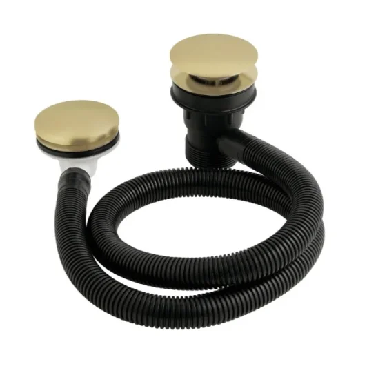 Bc Designs Push Down Concealed Bath Waste Brushed Gold product image - Image 1