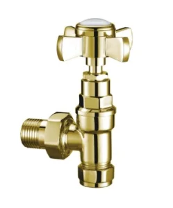 Just Taps Grosvenor Angled Radiator Valve Antique Brass
