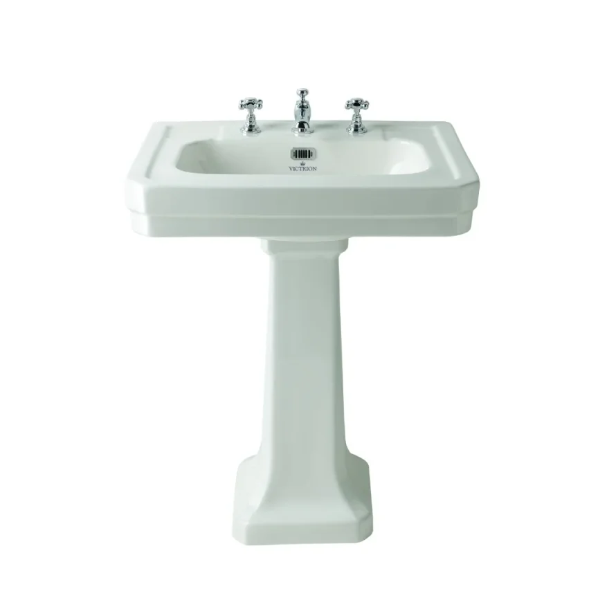 Bc Designs Victrion 540mm Basin 3th White detail view - Image 2