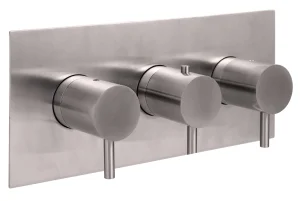 Just Taps Nox Thermostatic Concealed 3 Outlet Shower Valve Horizontal