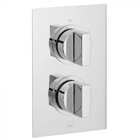 Vado Dx Notion 1 Outlet 2 Handle Concealed Thermostatic Valve Chrome