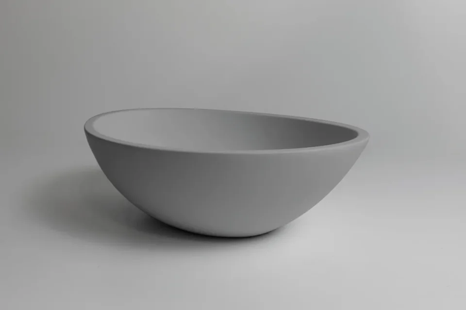 Bc Designs Tasse/gio Basin 575 X 145 Powder Grey detail view - Image 2