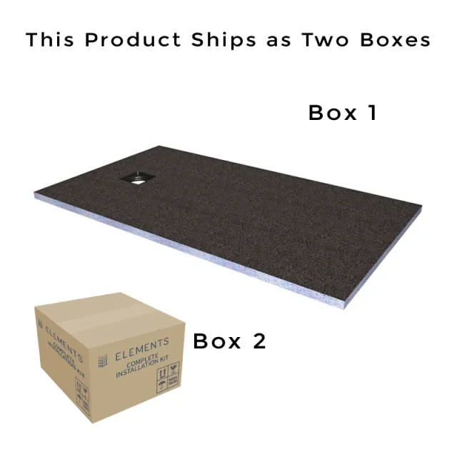 London Showers Em Lin 300 Level Access Tray 16x9 End detail view - Image 4