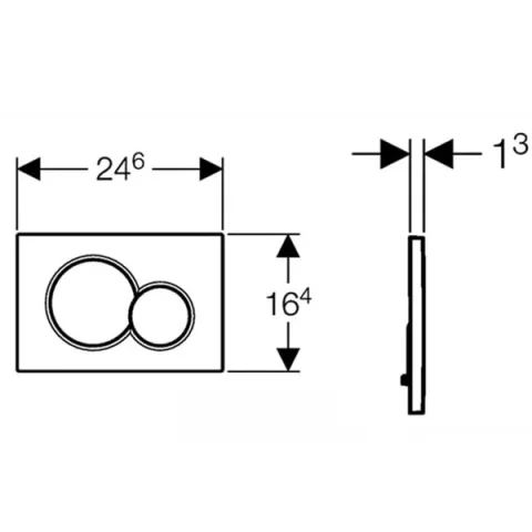 Geberit 115.770.dt.5 Sigma01 D/f Plate Brass detail view - Image 4