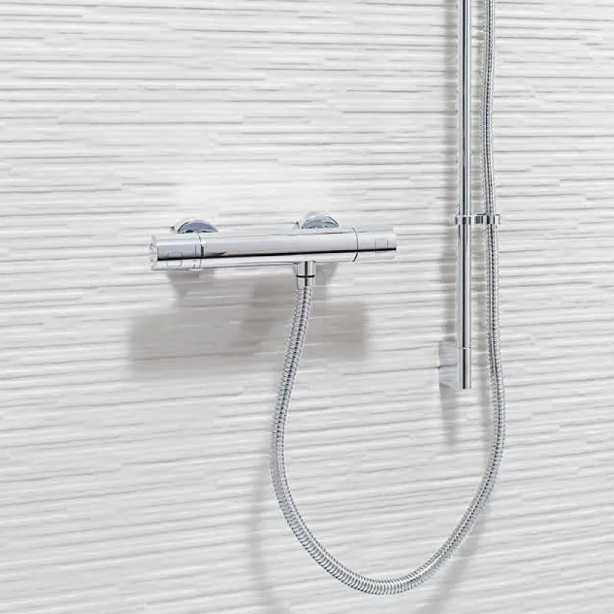 Saneux Tooga 1 Way Thermostatic Bar Valve - Chrome