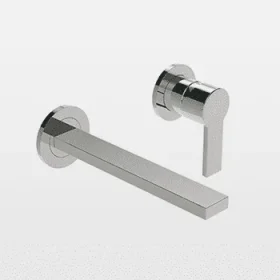 Just Taps Vos Slim Basin Spout 200mm Brushed Bronze